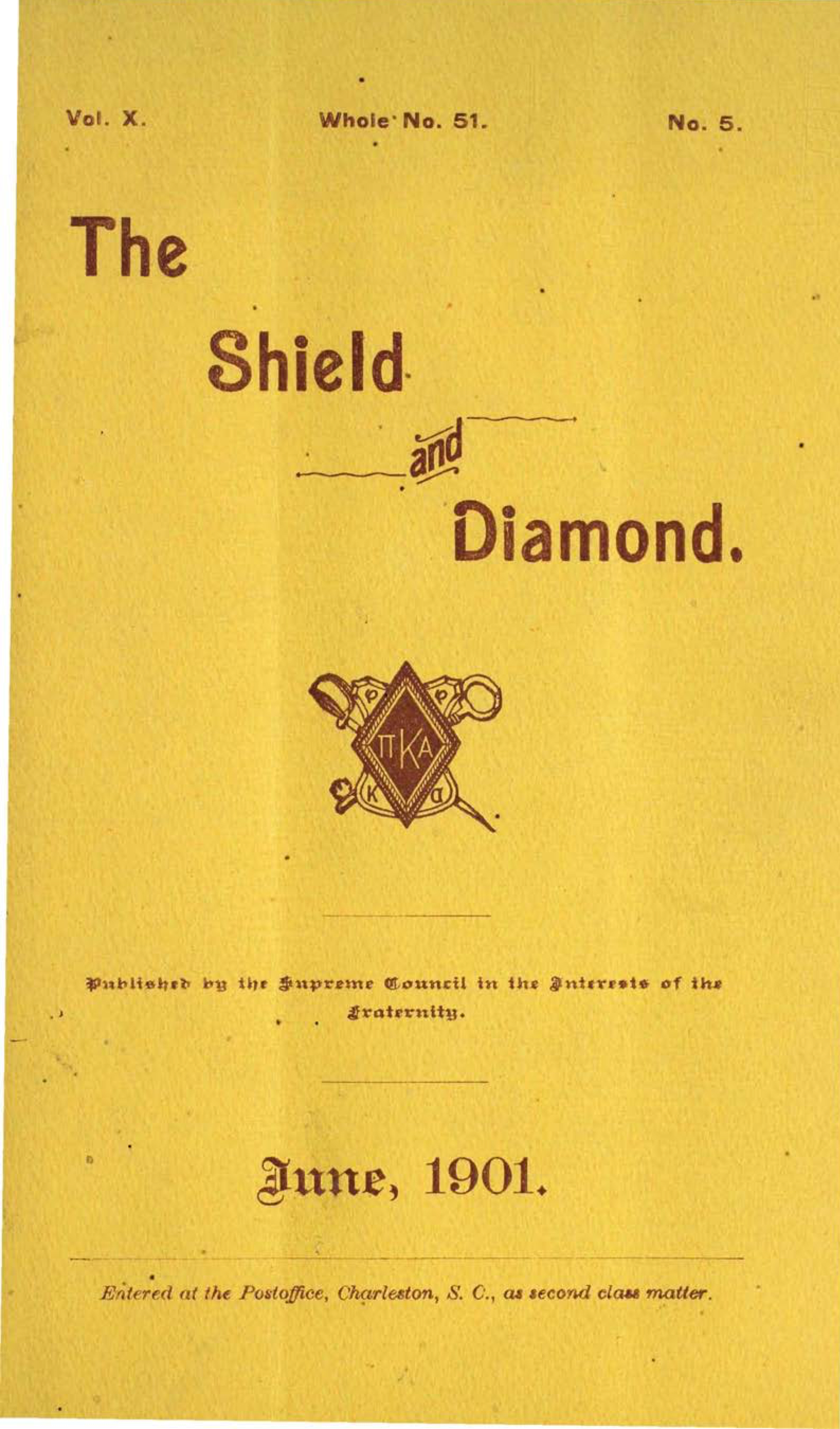 Shield and Diamond, Vol. 10, No. 5, June 1901